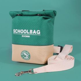 Pet Self Backpack Backpacks Rucksack SmallDog Bag Outdoor Pet Backpack Dog VestBackpack Portable Dog Backpack Dog SupplyBackpack For Dog Polyester Pup (Option: Green-M)